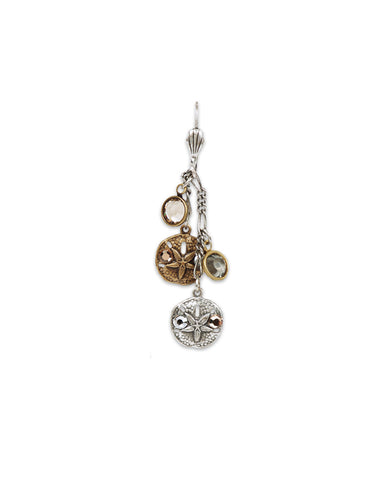 Sun & Sand Dollar Long Earrings