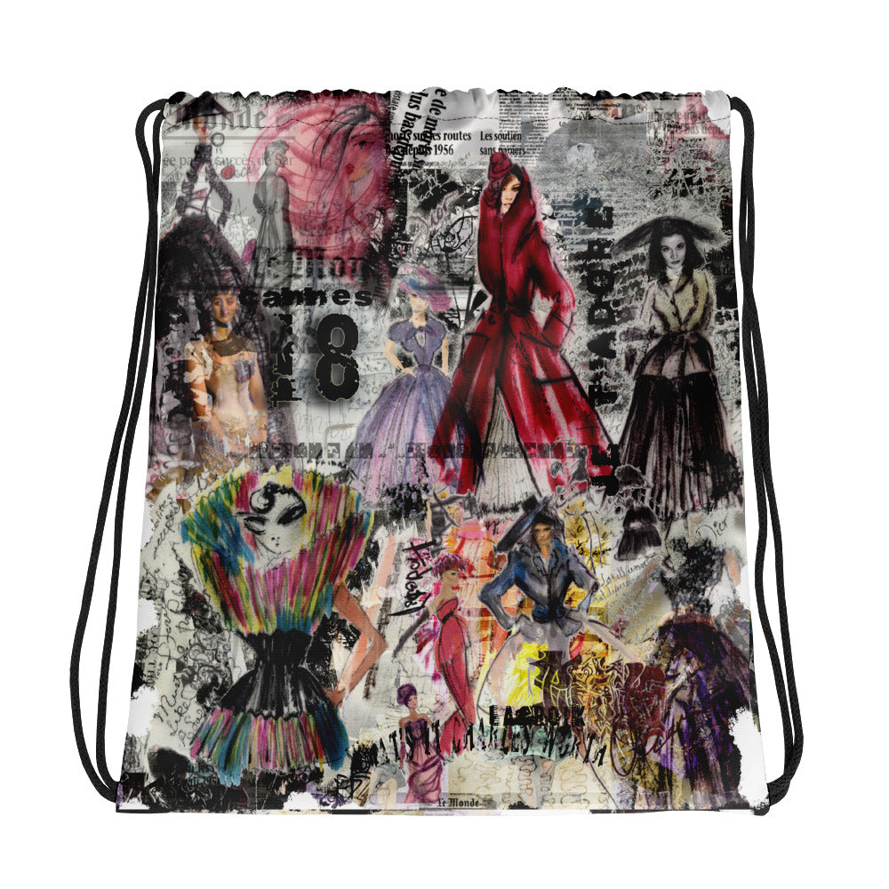 Fashionista Drawstring Bag